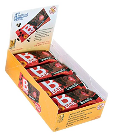 Bbar Brownie bars in a oranage box